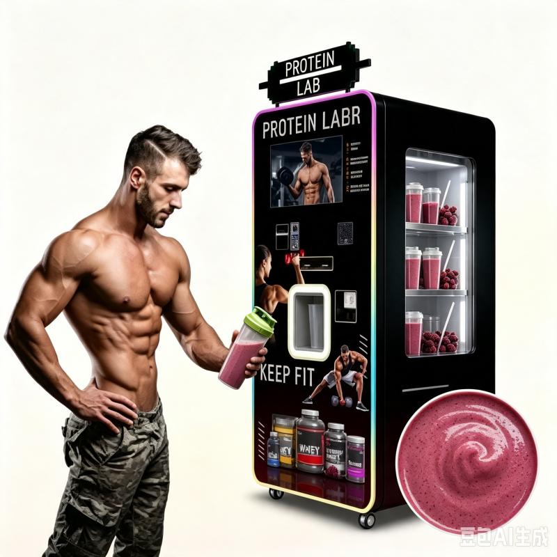プロテインシェイク自動販売機、カスタマイズ可能なスマート栄養 - Nutrition Fitness Center のレビューと価格